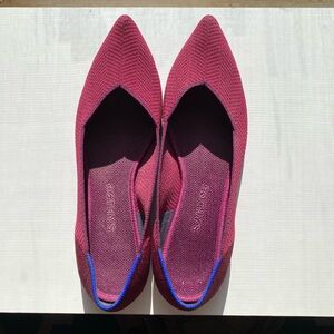 Rothy’s Cabernet Herringbone The Point, Size 10.5